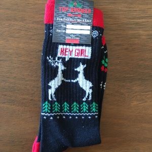 Hey Girl Reindeer Socks Flirty